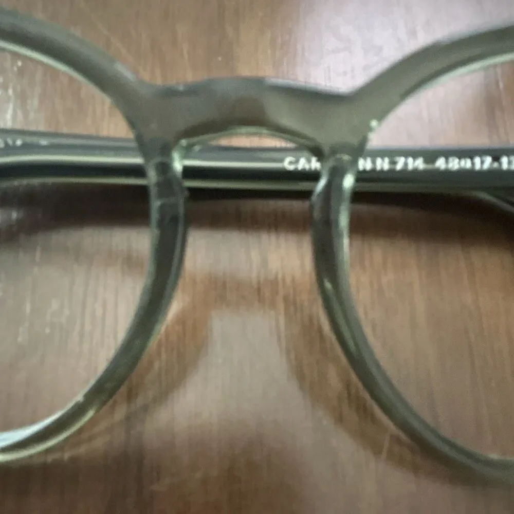 Warby Parker Carlton N 714 Green Full Rim Plastic Eyeglass Frames 48-17-135